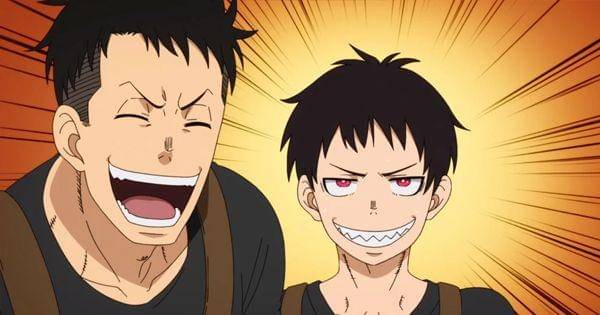 Shinra Kusakabe, tersenyum saat gugup ( Dok. David Production / Fire Force )