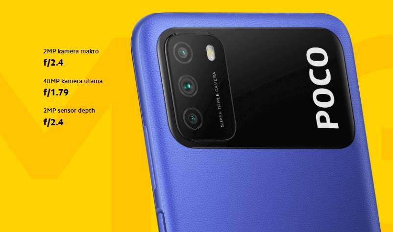 Kamera Xiaomi Poco M3 (dok. Poco Indonesia/Xiaomi Poco M3)