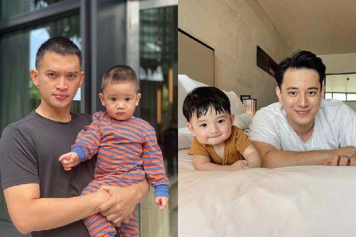 potret kece aktor dan putra balitanya (instagram.com/thereal_rezkyadhitya | instagram.com/billydavidson_))