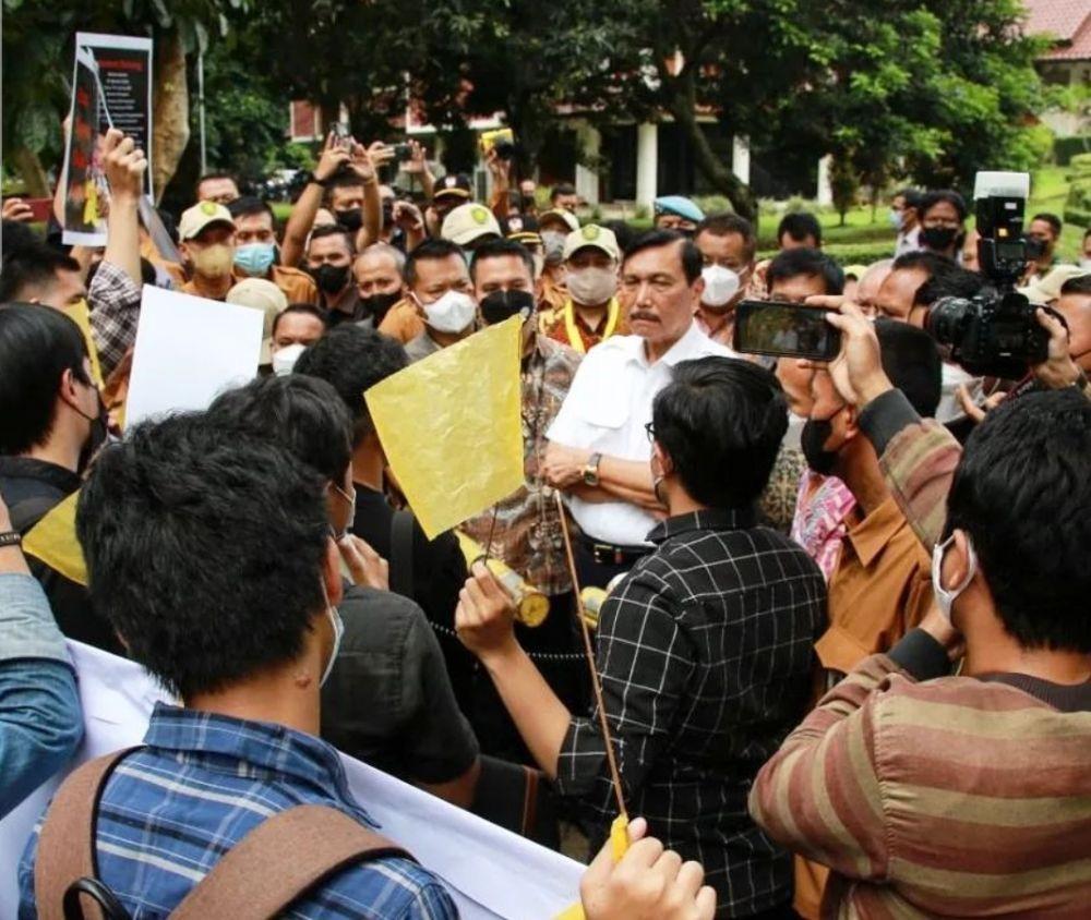 Demo di Depan Luhut, BEM UI Tagih Sumber Big Data Penundaan Pemilu