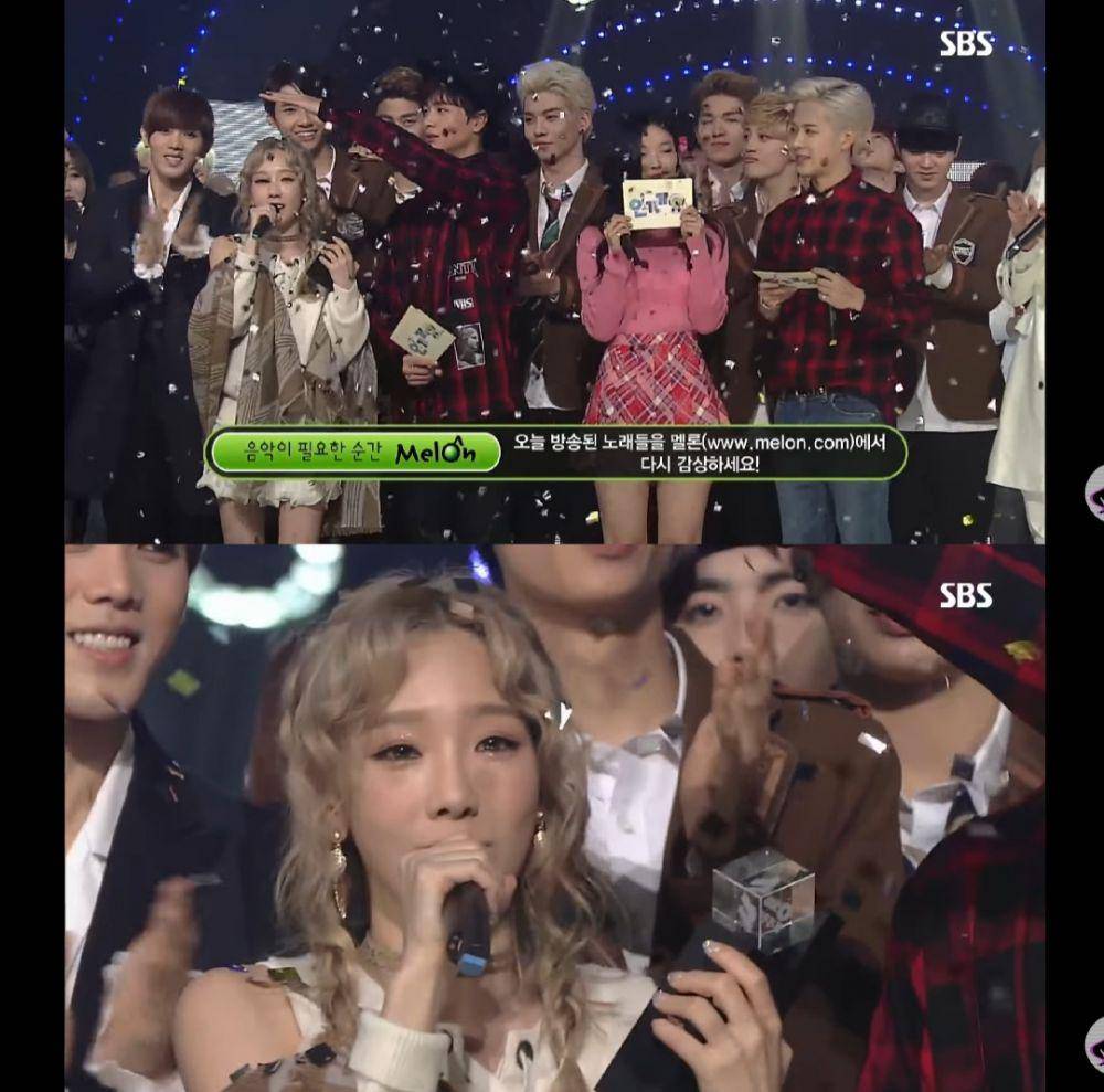 Sungjae BTOB dan Taeyeon SNSD (youtube.com/스브스케이팝 / SBS KPOP)