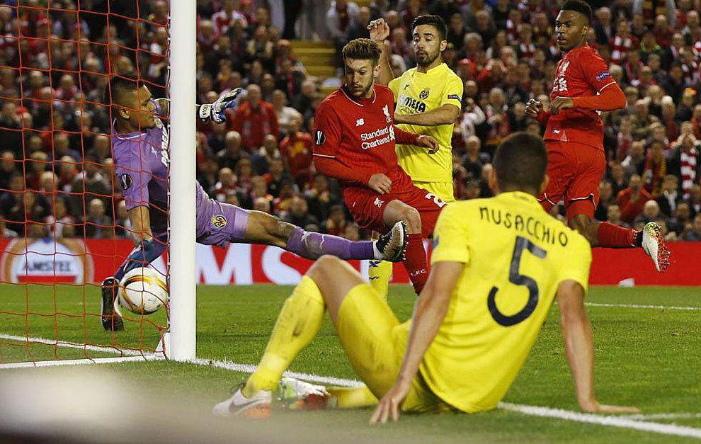 Villarreal melawan Liverpool di semifinal Europa League 2015/2016. (marca.com)