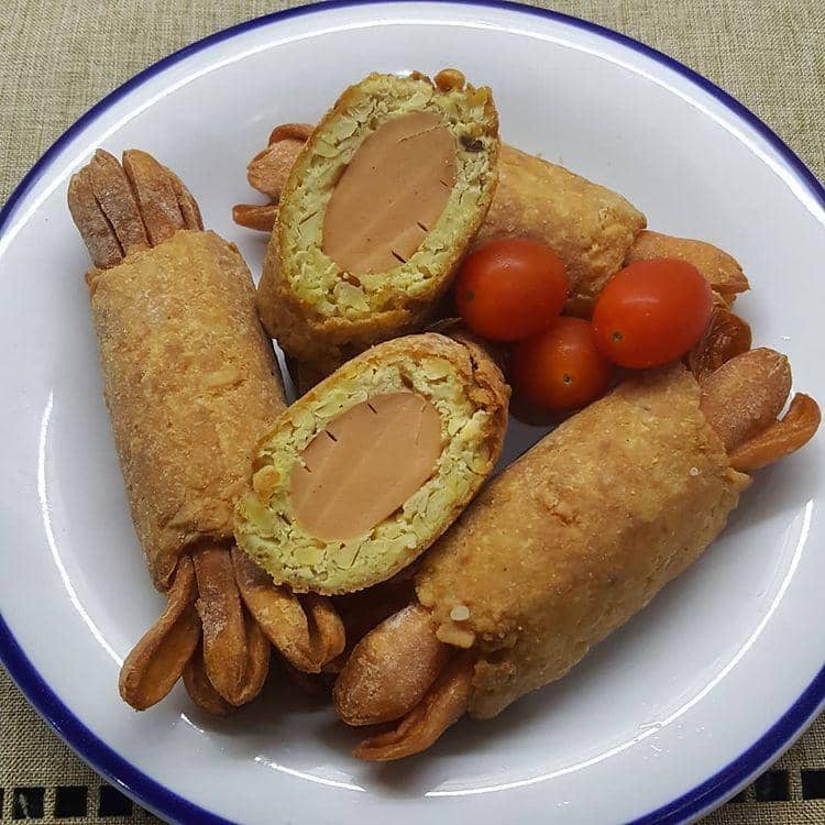 ilustrasi sosis gulung tempe (instagram.com/andjani_cen)