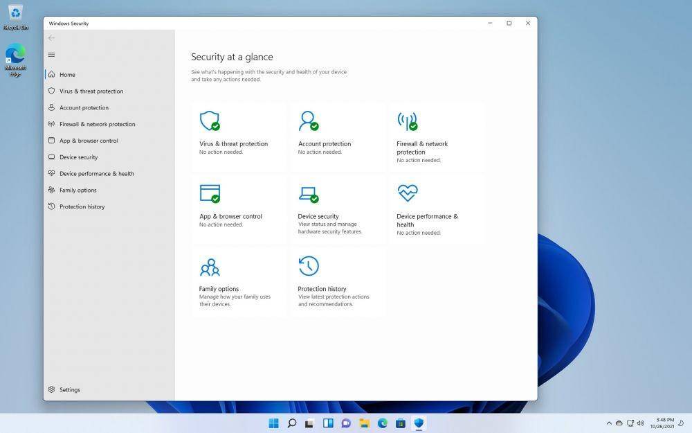 ilustrasi antivirus bawaan yaitu Windows Security di Windows 11 (neowin.net)