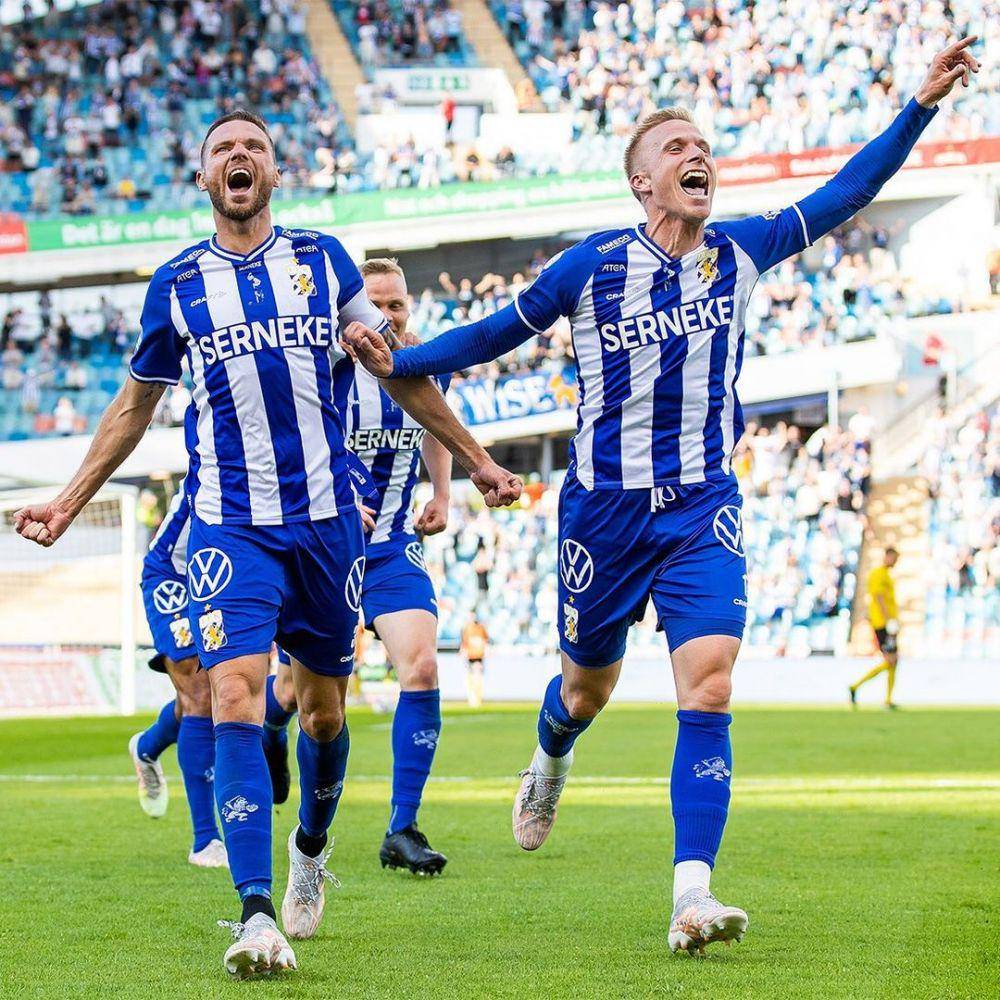 potret pemain IFK Göteborg merayakan gol  (instagram.com/ifkgoteborg)