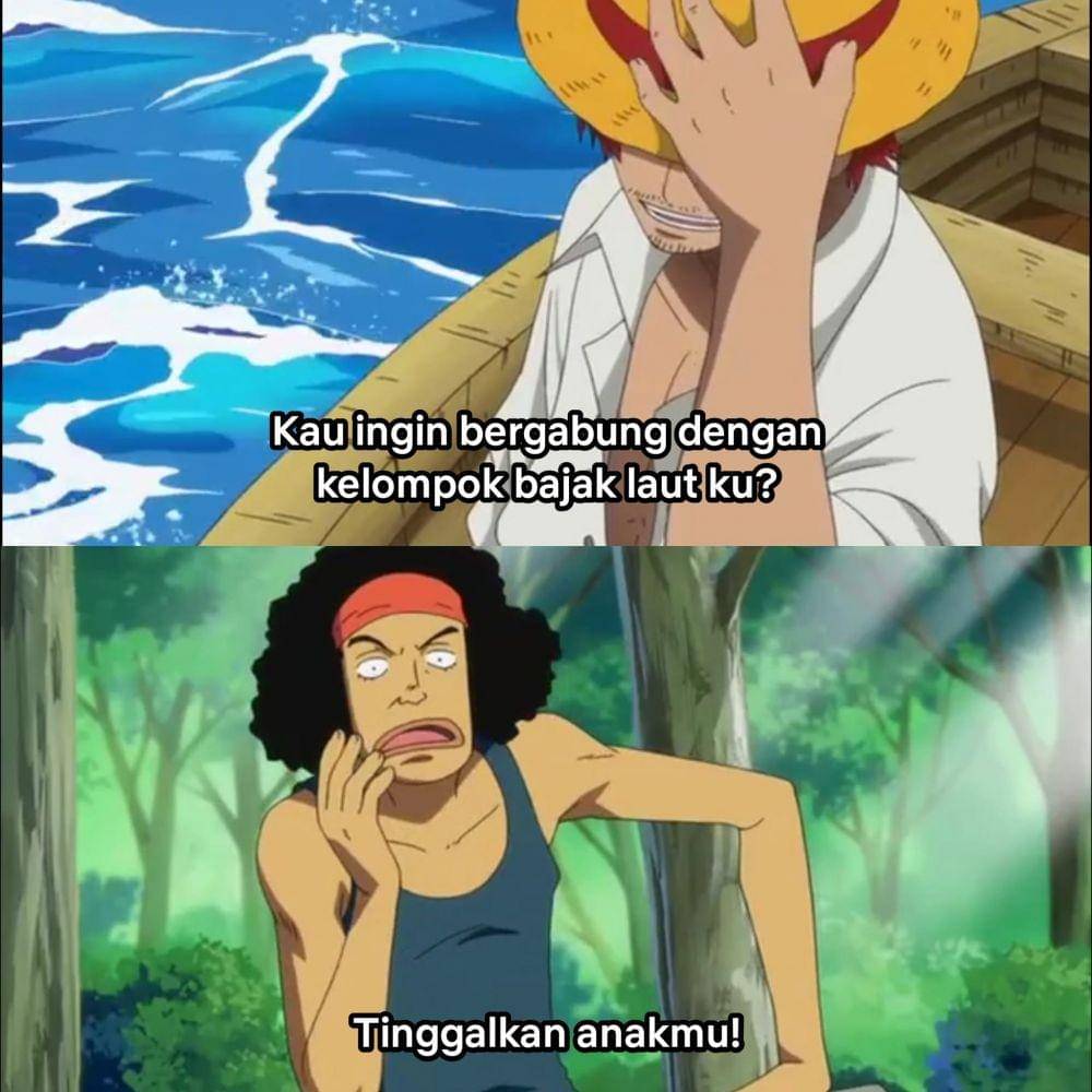Perekrutan Yasopp oleh Shanks ( facebook.com / Muadz Jundi Abdullah )