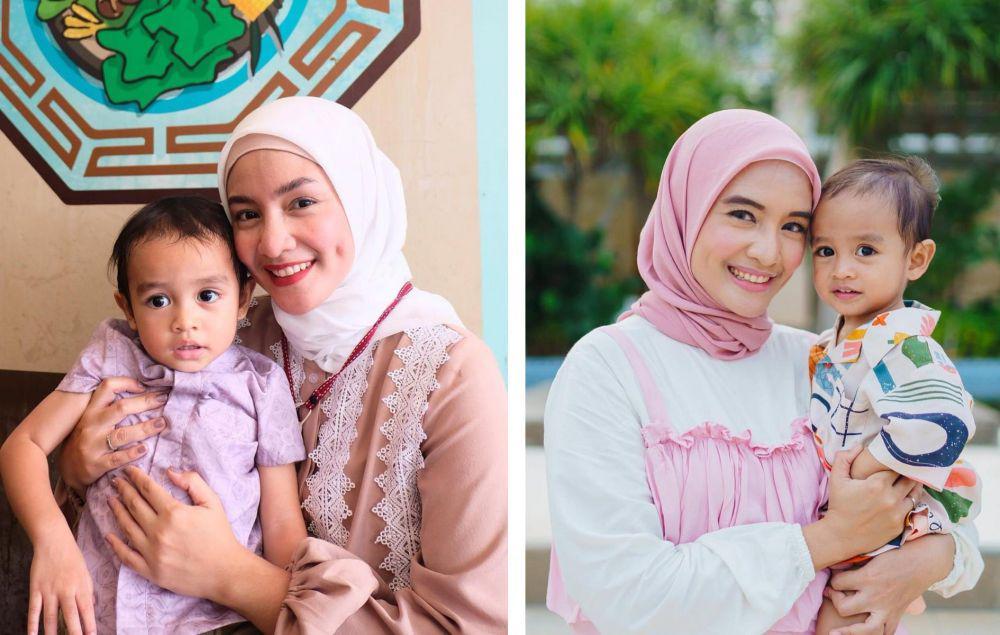 Ultah Barengan, 9 Potret Kebersamaan Intan Nuraini dan Putra Bungsunya