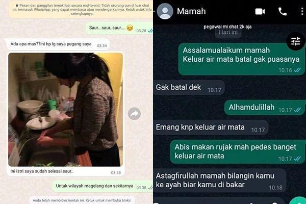 10 Chat Lucu di Bulan Puasa, Bikin Mau Marah tapi Takut Batal