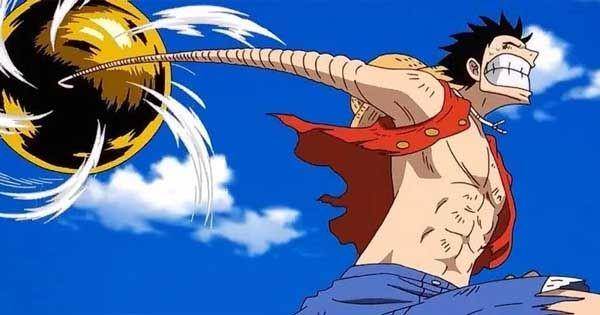Luffy menggunakan bola emas untuk menghajar Enel ( Dok. Toei Animation/One Piece __