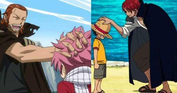 Hubungan Gildarts dan Shanks dengan dua tokoh protagonisnya  ( Dok. A-1 Pictures / Fairy Tail ) ( Dok. Toei Animation / Shanks )