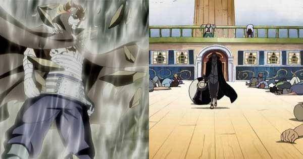 Intimidasi Shanks dan Gildarts  ( Dok. A-1 Pictures / Fairy Tail ) ( Dok. Toei Animation / Shanks )