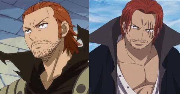 Tampilan dasar Gildarts dan Shanks ( Dok. A-1 Pictures / Fairy Tail ) ( Dok. Toei Animation / Shanks )