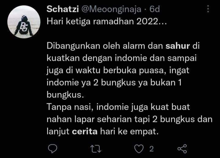 cuitan receh saat sahur (twitter.com/Meoonginaja)