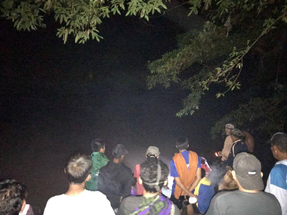 Proses pencarian korban oleh tim gabungan (Dok. Polres KSB)