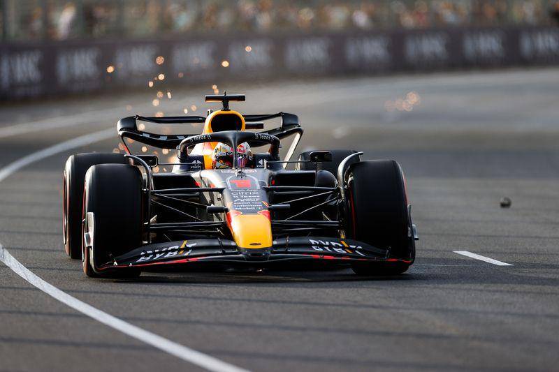 Max Verstappen pada balapan GP Australia 2022 (twitter.com/TheCheckerFlag)