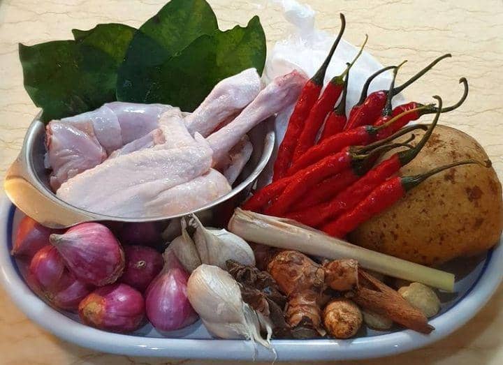 ilustrasi bahan kari ayam cina (instagram.com/miemiekho)