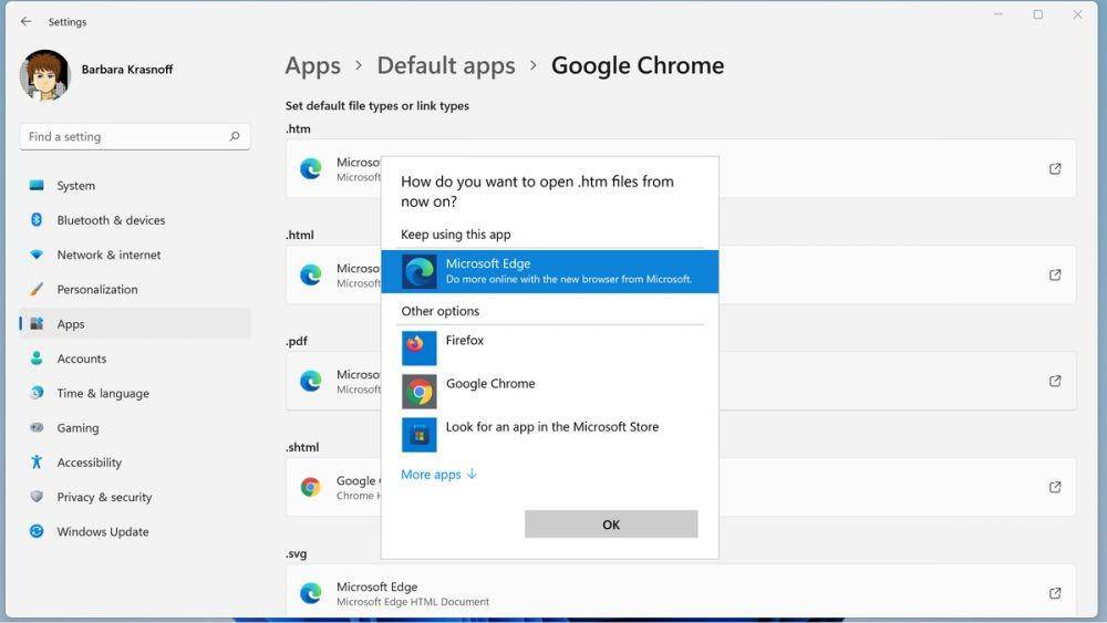 ilustrasi mengubah aplikasi default di Windows 11 (theverge.com)