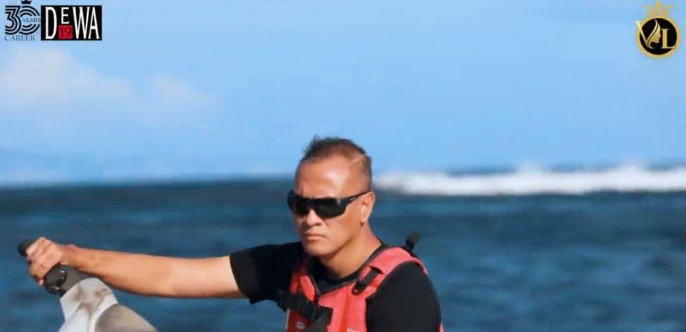 potret Andra Ramadhan bermain jet ski (youtube.com/VIDEO LEGEND)