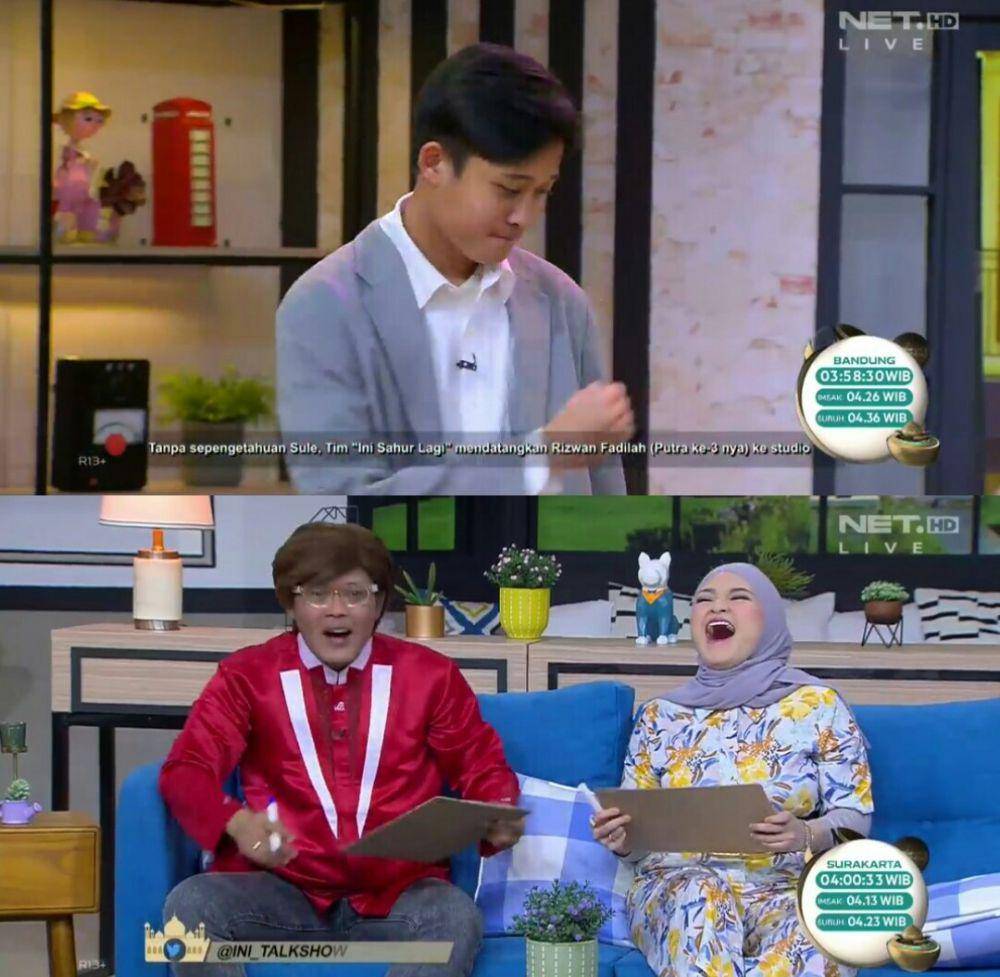 kolase potret Rizwan Fadilah pertama kali jadi host di tv (dok. youtube.com/Ini Talk Show)