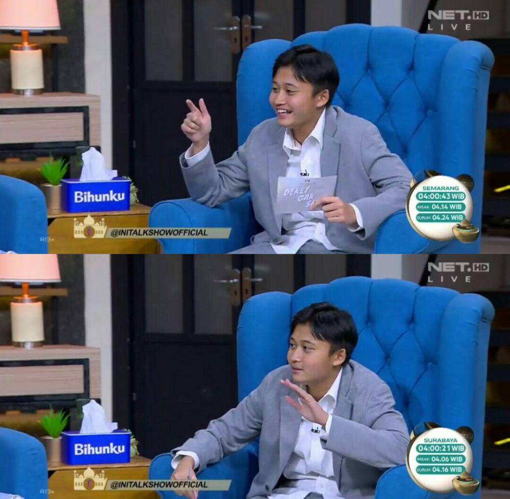 kolase potret Rizwan Fadilah pertama kali jadi host di tv (dok. youtube.com/Ini Talk Show)