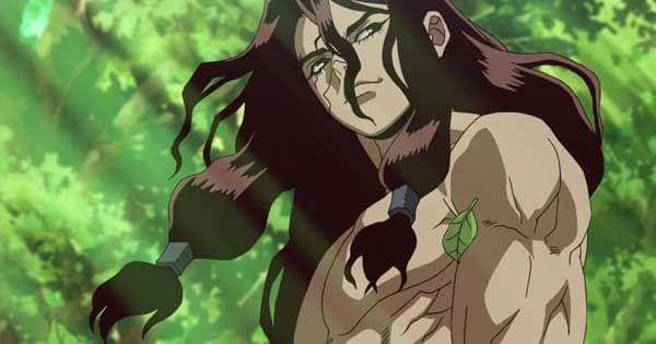 Tsukasa yang baru bangkit ( Dok. TMS Entertaiment / Dr. Senku )