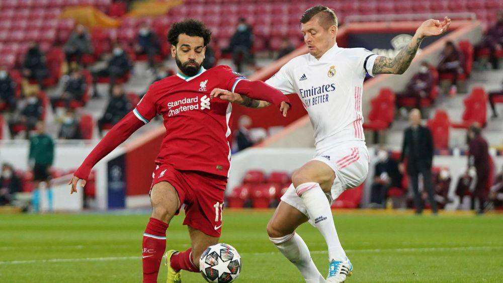 Liverpool dan Real Madrid sukses mencapai semifinal Liga Champions 2021/2022. (skysports.com)
