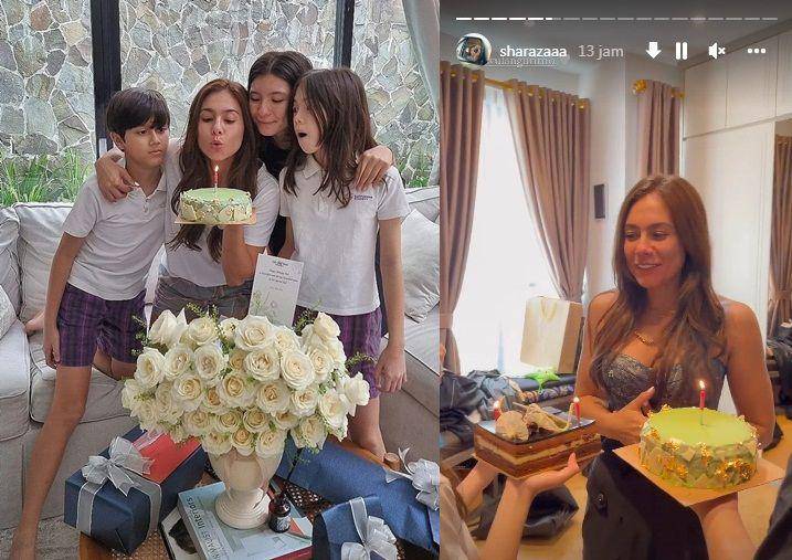 momen kejutan ulang tahun Wulan Guritno (instagram.com/wulanguritno|instagram.com/sharazaaa)