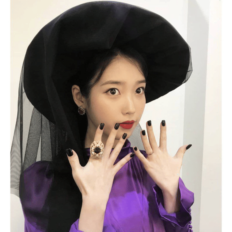 nail art IU (twitter.com/PopnailsK)