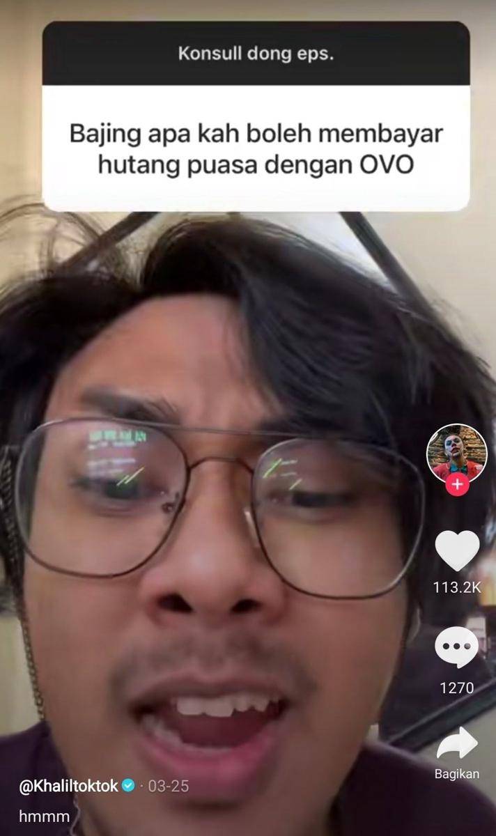 pertanyaan warganet seputar Ramadan (tiktok.com/@khaliltoktok)