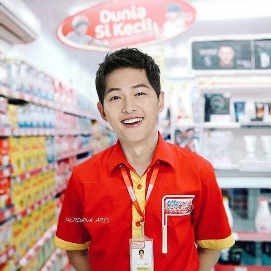 foto editan artis Korea jadi kasir (instagram.com/drama.photoshop)