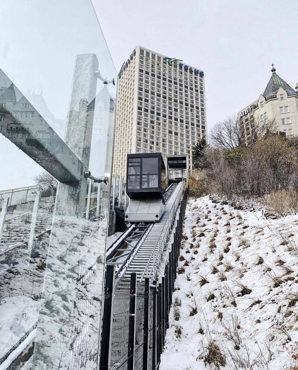 100 Street Funicular di Edmonton, Kanada (instagram.com/curiocityedmonton)
