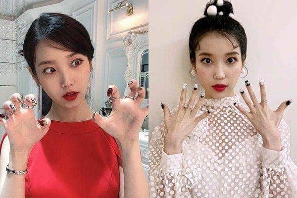 11 Inspirasi Nail Art ala Solois IU, Cute Hingga Classy!