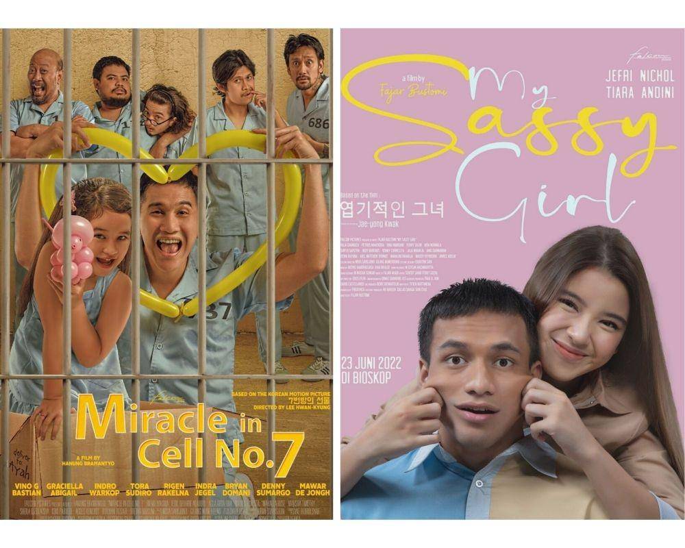 Film Miracle in Cell No.7 dan My Sassy Girl (Dok. Falcon Pictures)