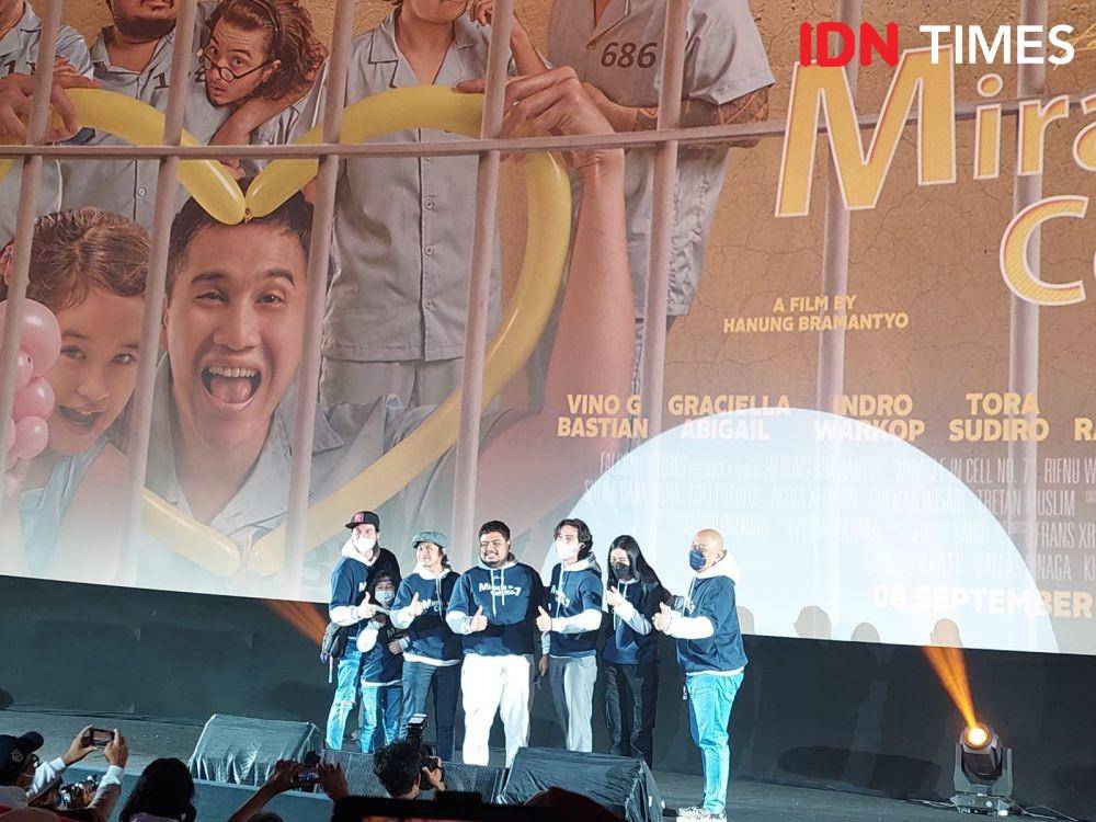 Mawar De Jongh di Showcase Falcon Picture pada Kamis 14/4/2022 (IDN Times/Erfah Nanda)