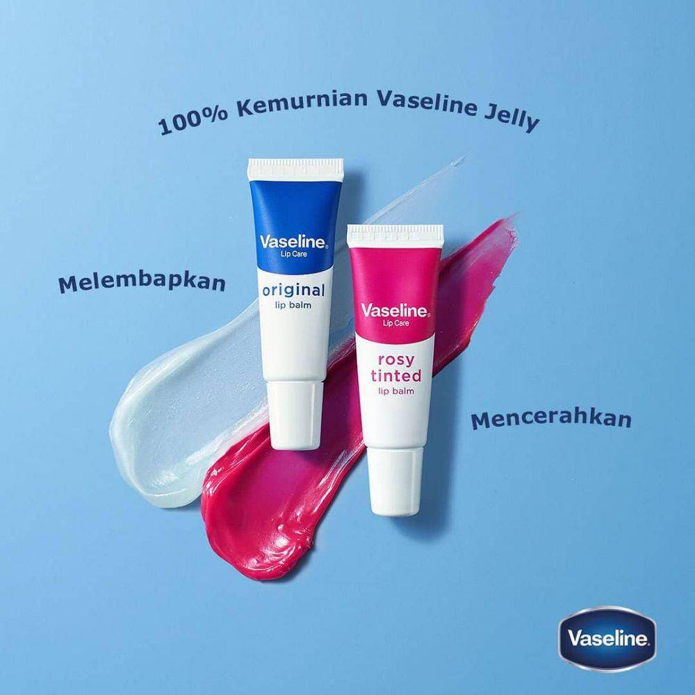 Original and Rosy Tinted Lip Balm dari Vaseline (instagram.com/vaselineid)