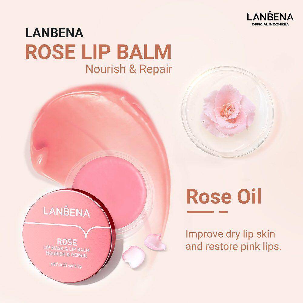 Rose Lip Balm Nourish and Repair dari Lanbena (instagram.com/lanbena.indonesia)