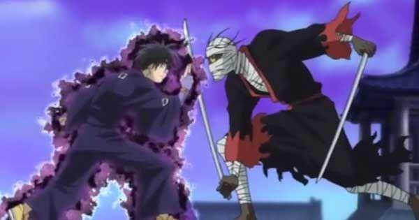 Yoshimori vs Kaguro ( Dok. Sunrise / Kekkaishi )