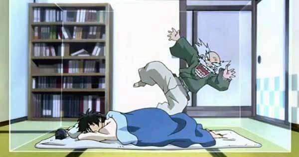 Yoshimori dan kakeknya ( Dok. Sunrise / Kekkaishi )