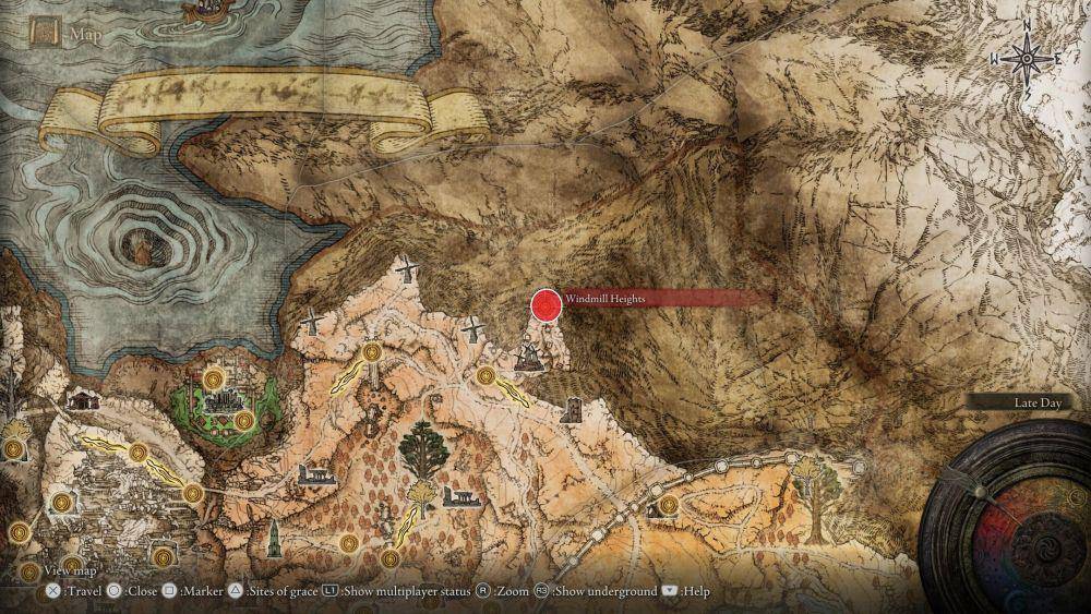 peta Lands Between (dok. FromSoftware/Elden Ring)