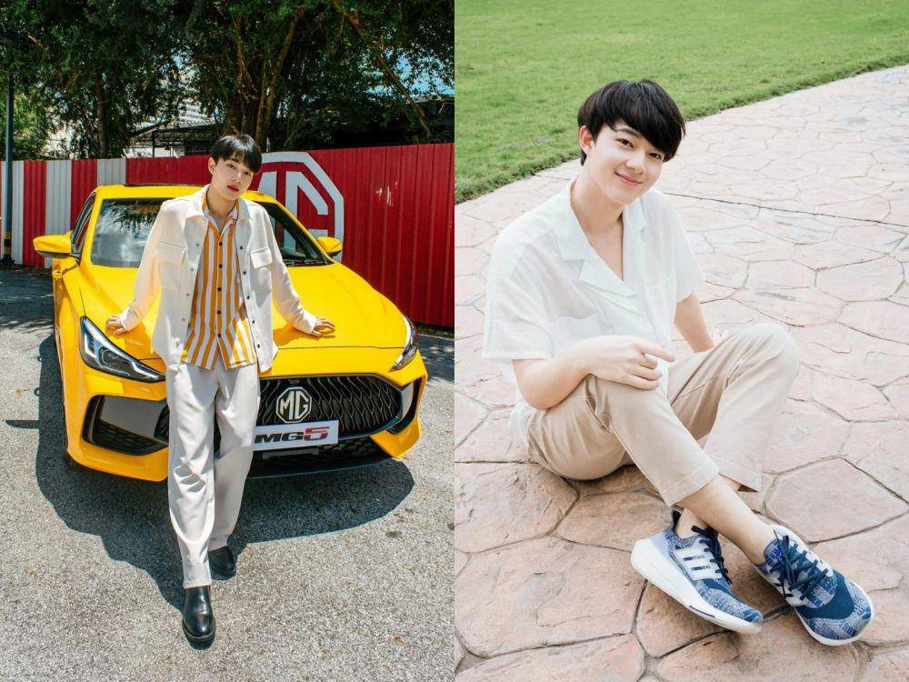 ide outfit putih ala NuNew Chawarin (instagram.com/new_cwr)
