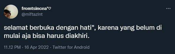 cuitan warganet tentang buka puasa (twitter.com/miftazlnt)