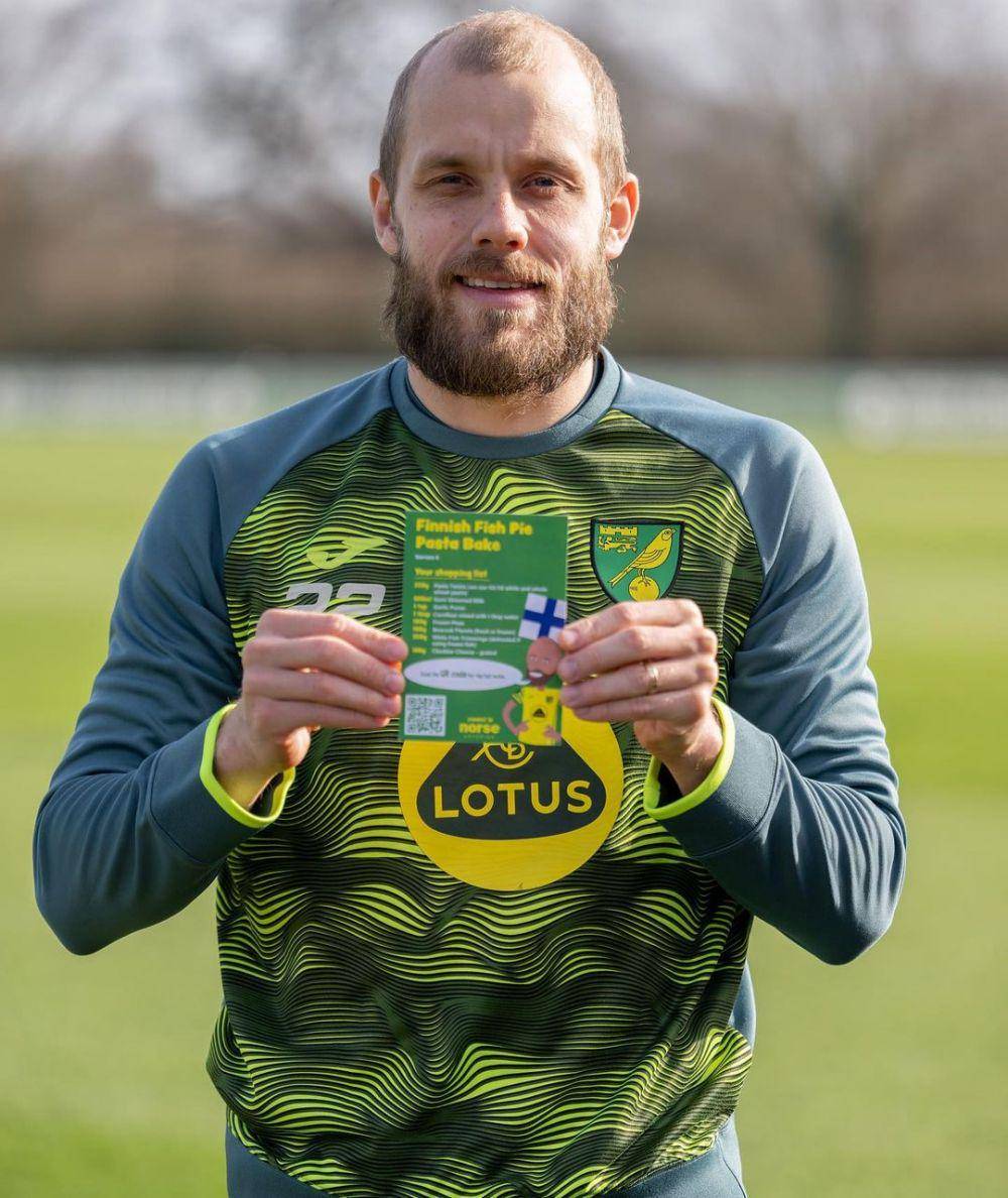 potret Teemu Pukki (instagram.com/norwichcityfc)