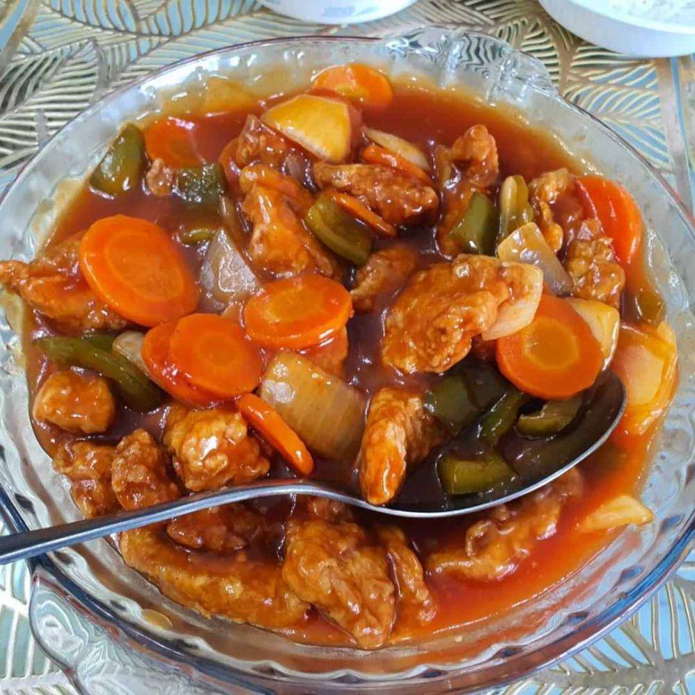 Tumis ayam asam manis (instagram.com/makan_bareng_9)
