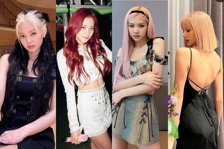 warna rambut member BLACKPINK (berbagai sumber)