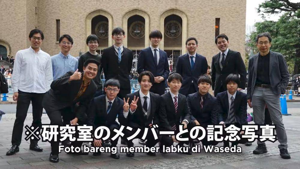 Momen kelulusan Jerome Polin dari Waseda University. (dok.youtube.com/NihonggoMantappu)