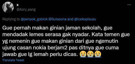 Efek kocak buah kecubung (twitter.com/Azry_aang)