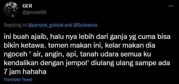 Efek kocak buah kecubung (twitter.com/gereee69)