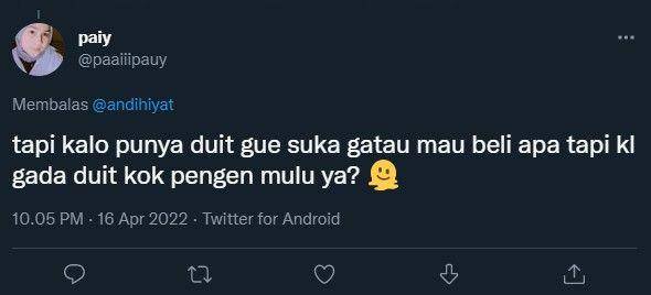 cuitan warganet soal nyari duit (twitter.com/paaiiipauy)