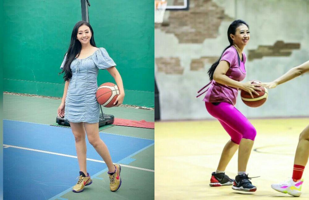 9 Potret Asri Welas saat Main Basket, Lincah dan Energik!