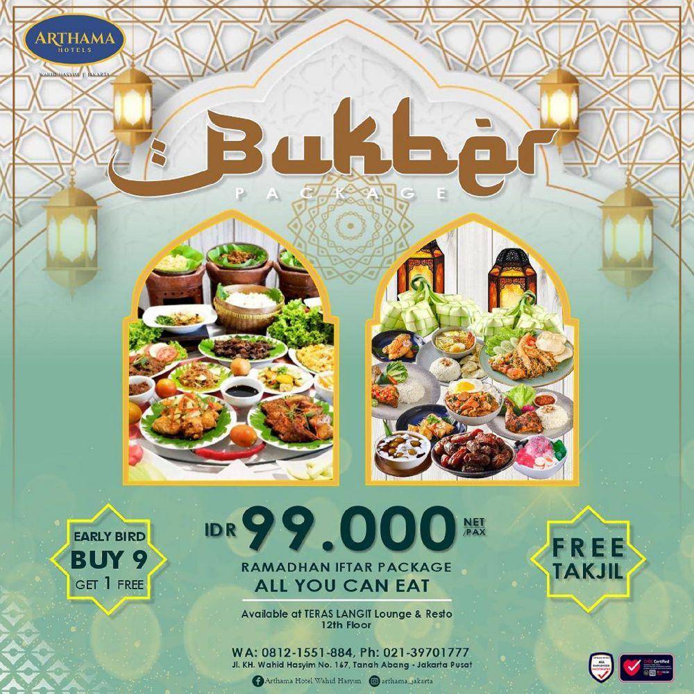 ilustrasi promo bukber all you can eat di arthama hotel jakarta (instagram.com/erianhotel)